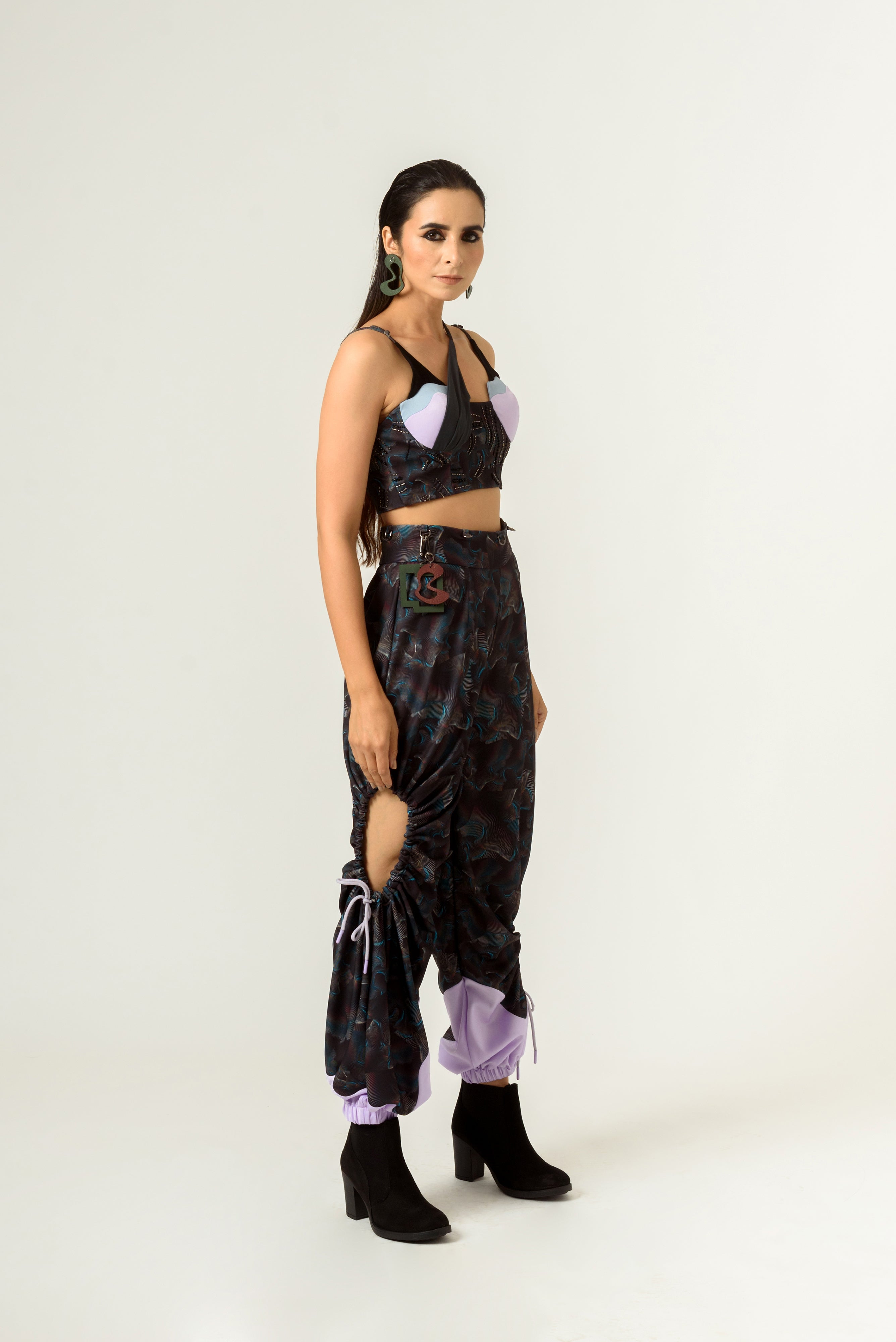 Agitation Print Bustier - siddhantagrawal