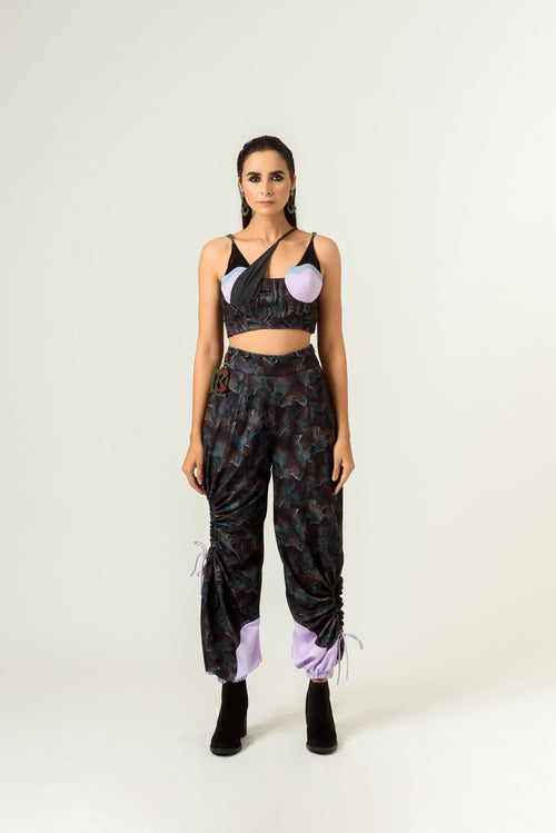 Agitation Print Bustier - siddhantagrawal