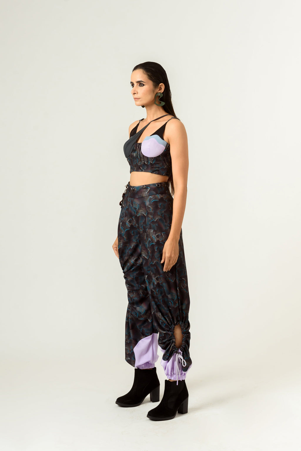 Agitation Print Bustier - siddhantagrawal