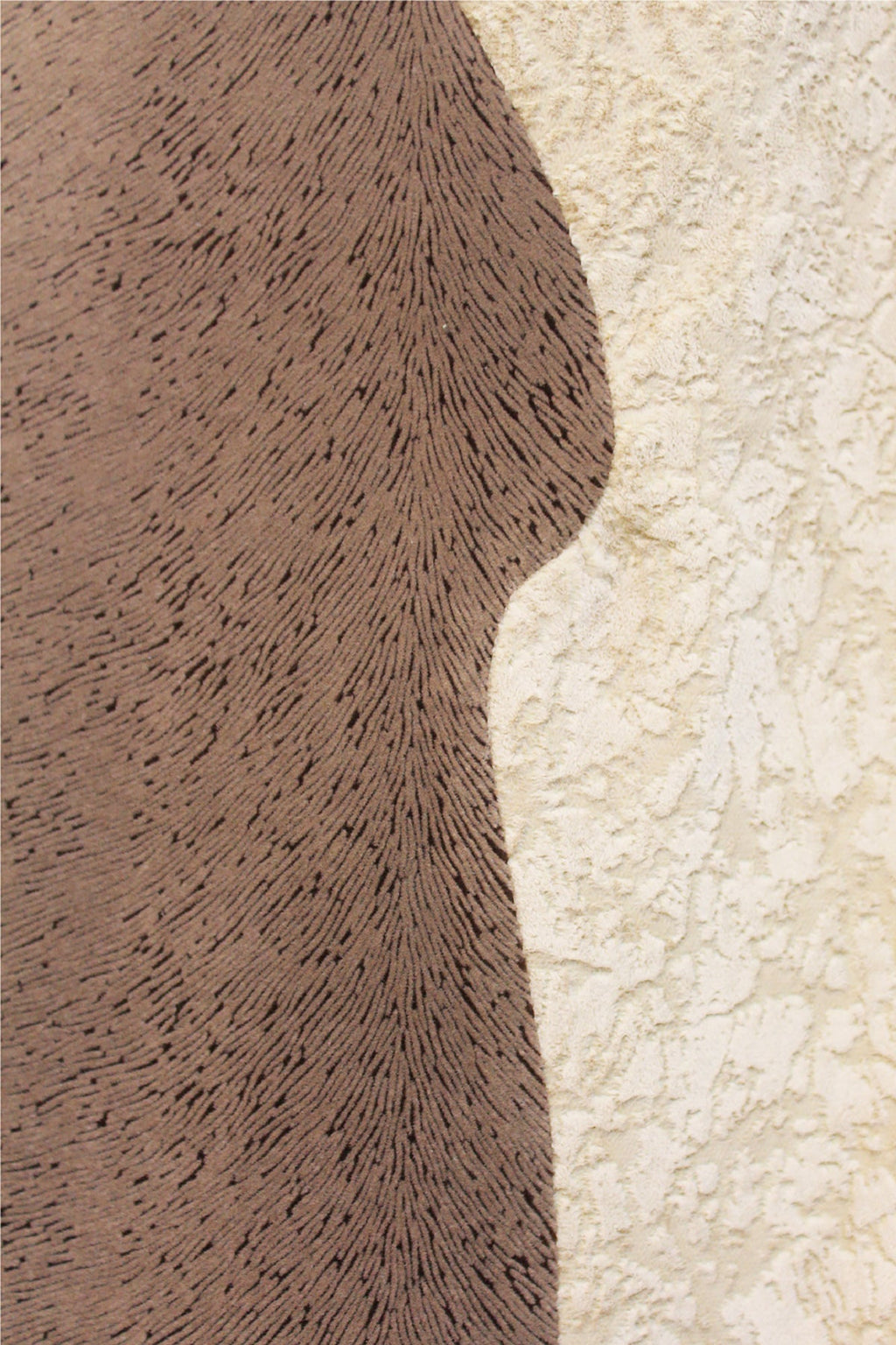 Velvet and Satin Beige Long Panelled Coat - siddhantagrawal