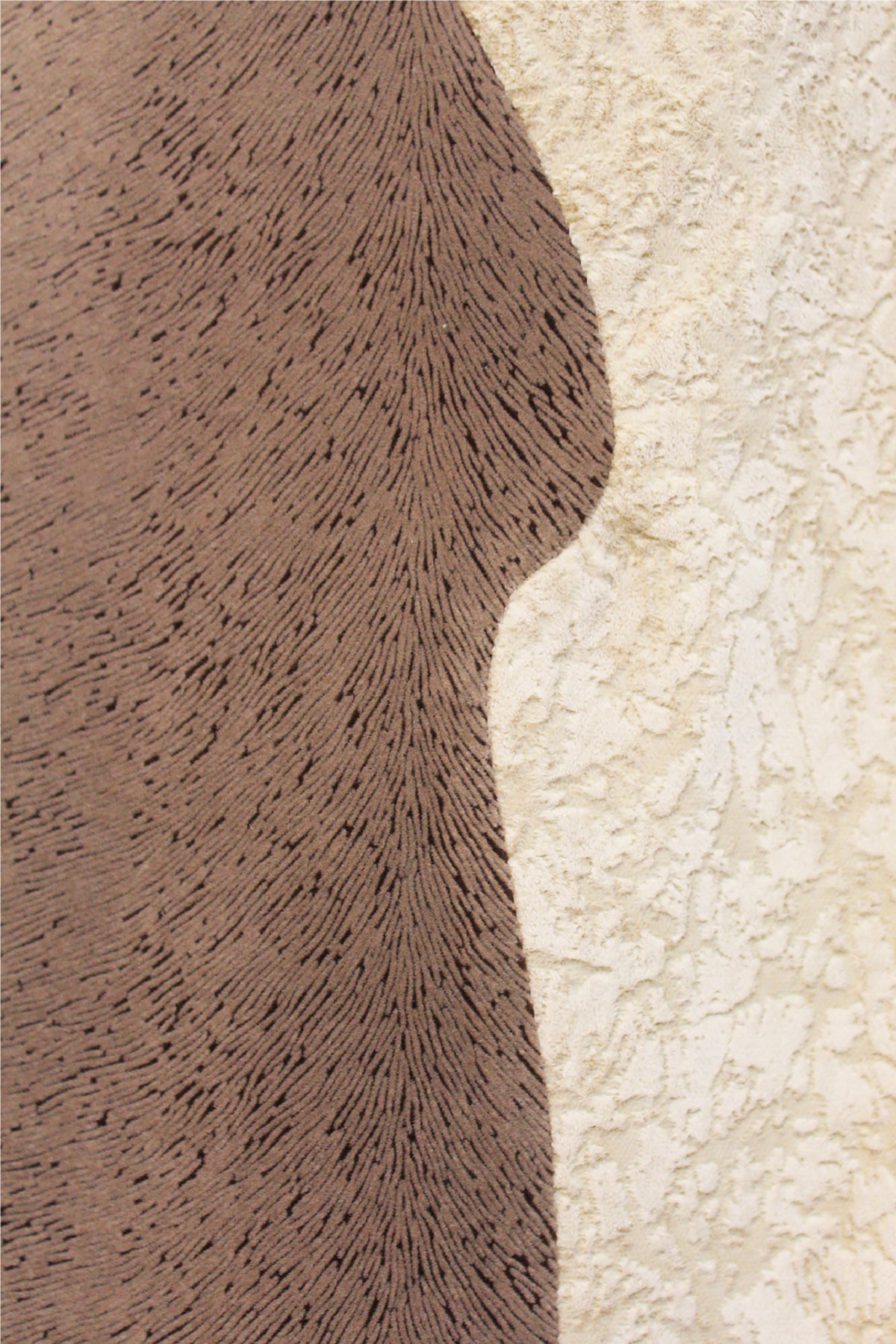 Velvet and Satin Beige Long Panelled Coat - siddhantagrawal