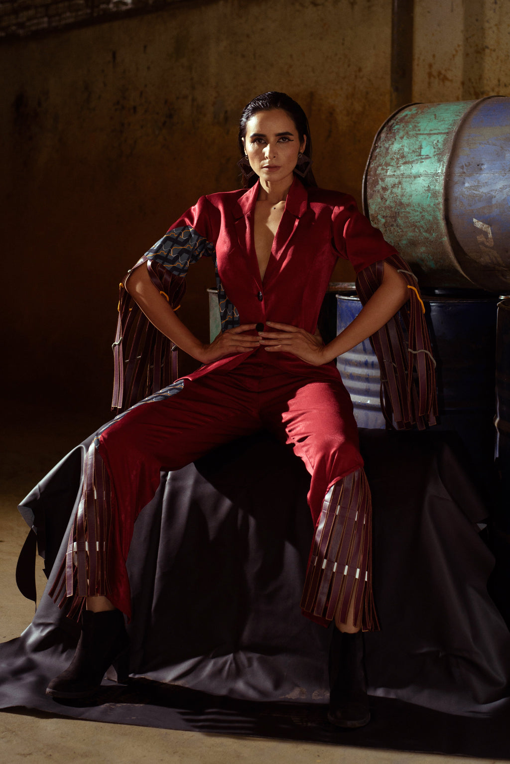 Ennui Leathered Blazer - siddhantagrawal