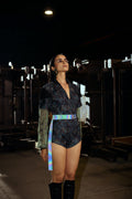 Agitation Print Bodysuit - siddhantagrawal