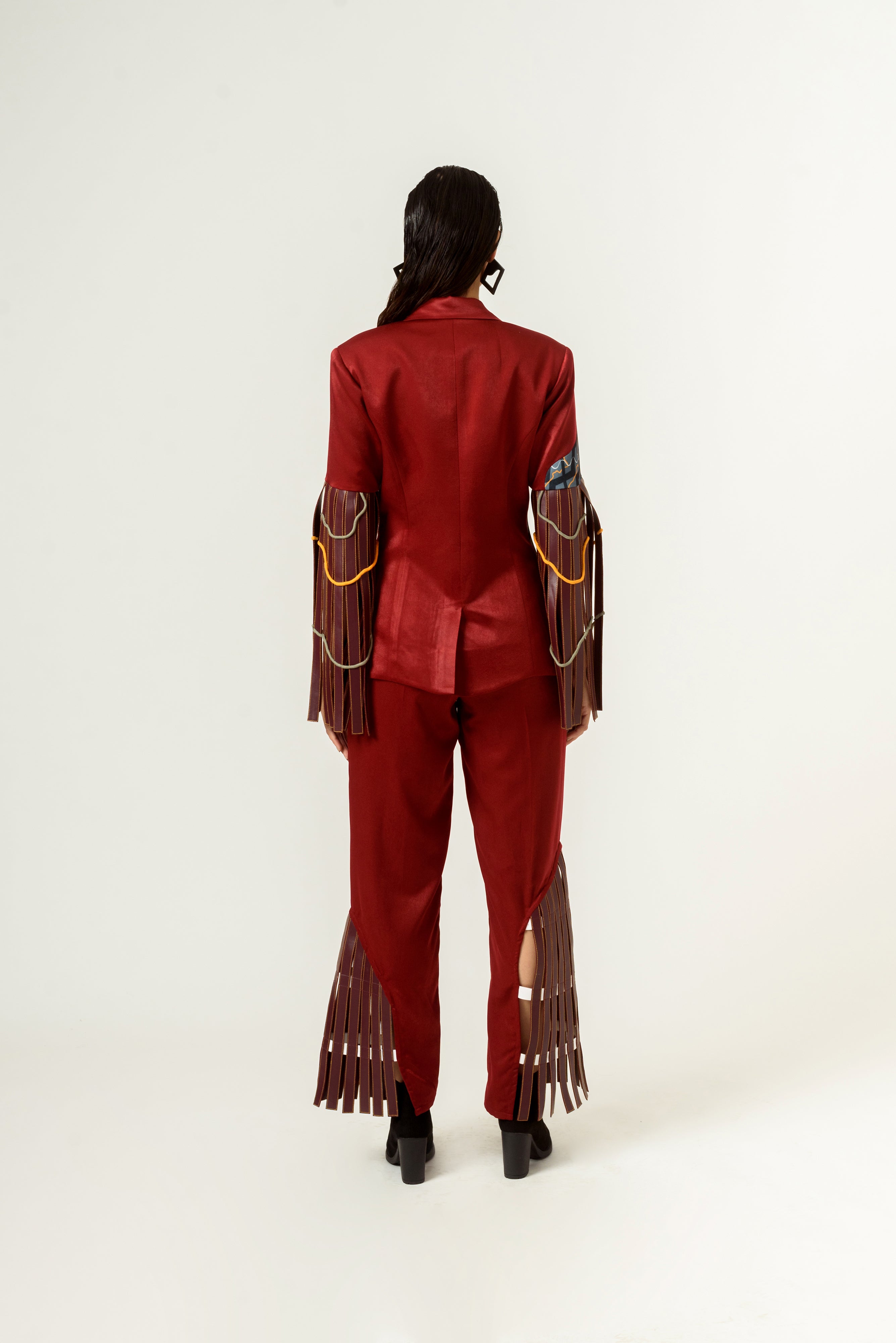 Ennui Leathered Blazer - siddhantagrawal