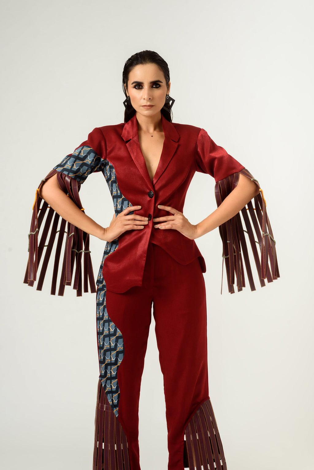 Ennui Leathered Blazer - siddhantagrawal