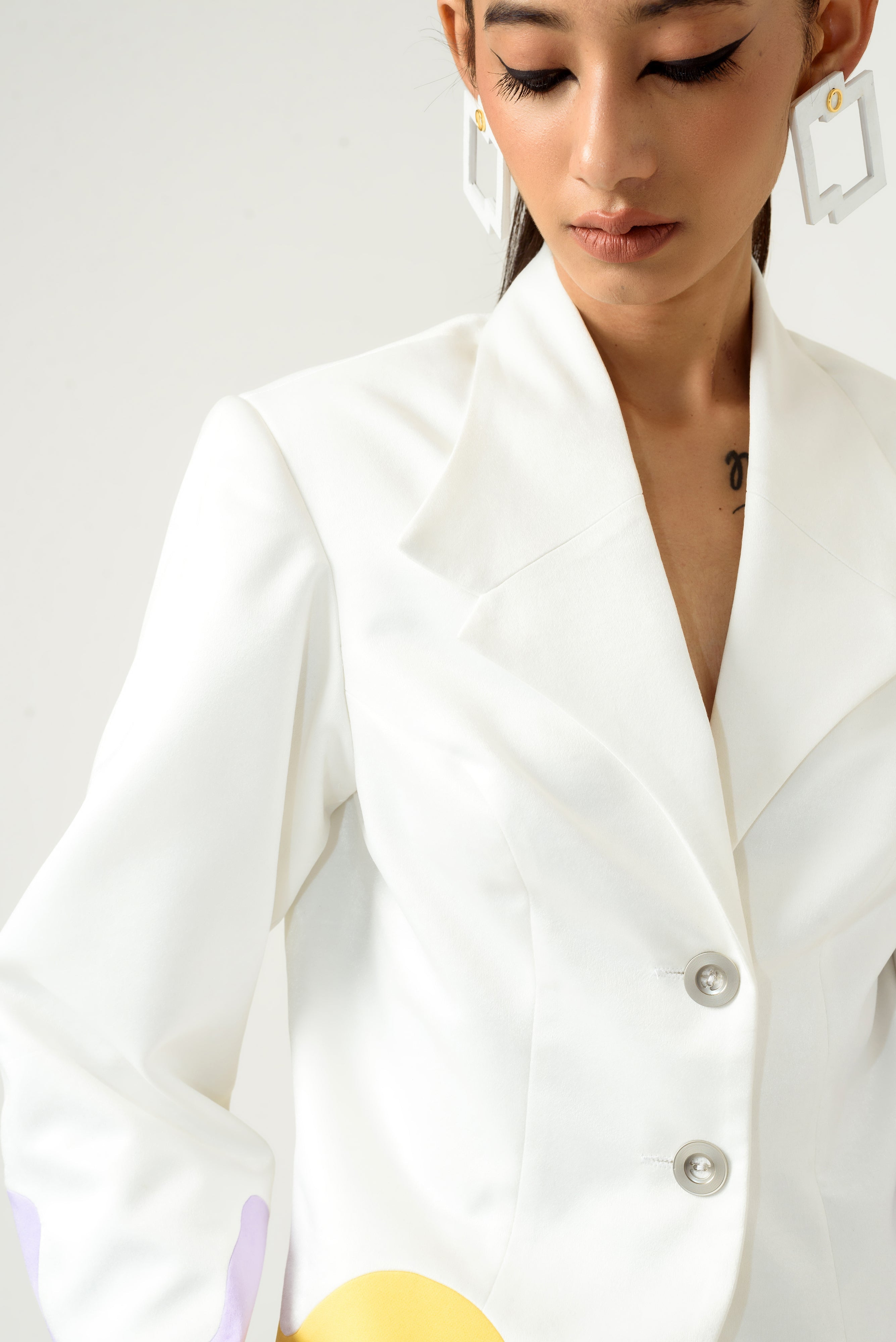 Ivory Lilac Blazer - siddhantagrawal