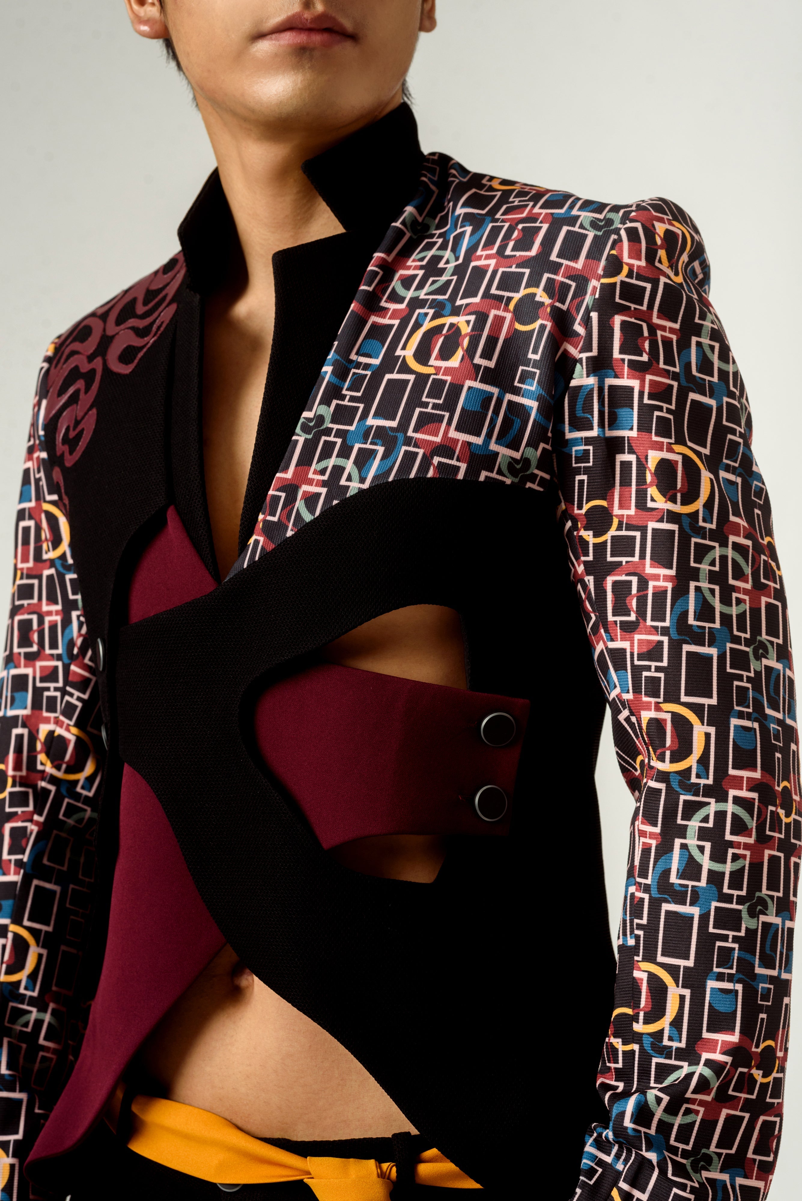 Torment Print Blazer - siddhantagrawal