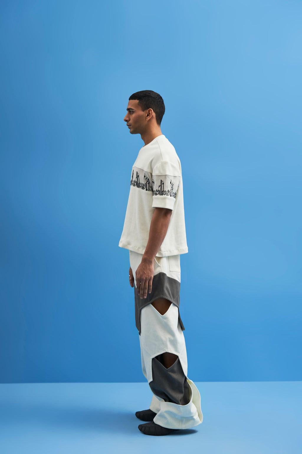 Off-White Coastline Embroidered T-Shirt - siddhantagrawal