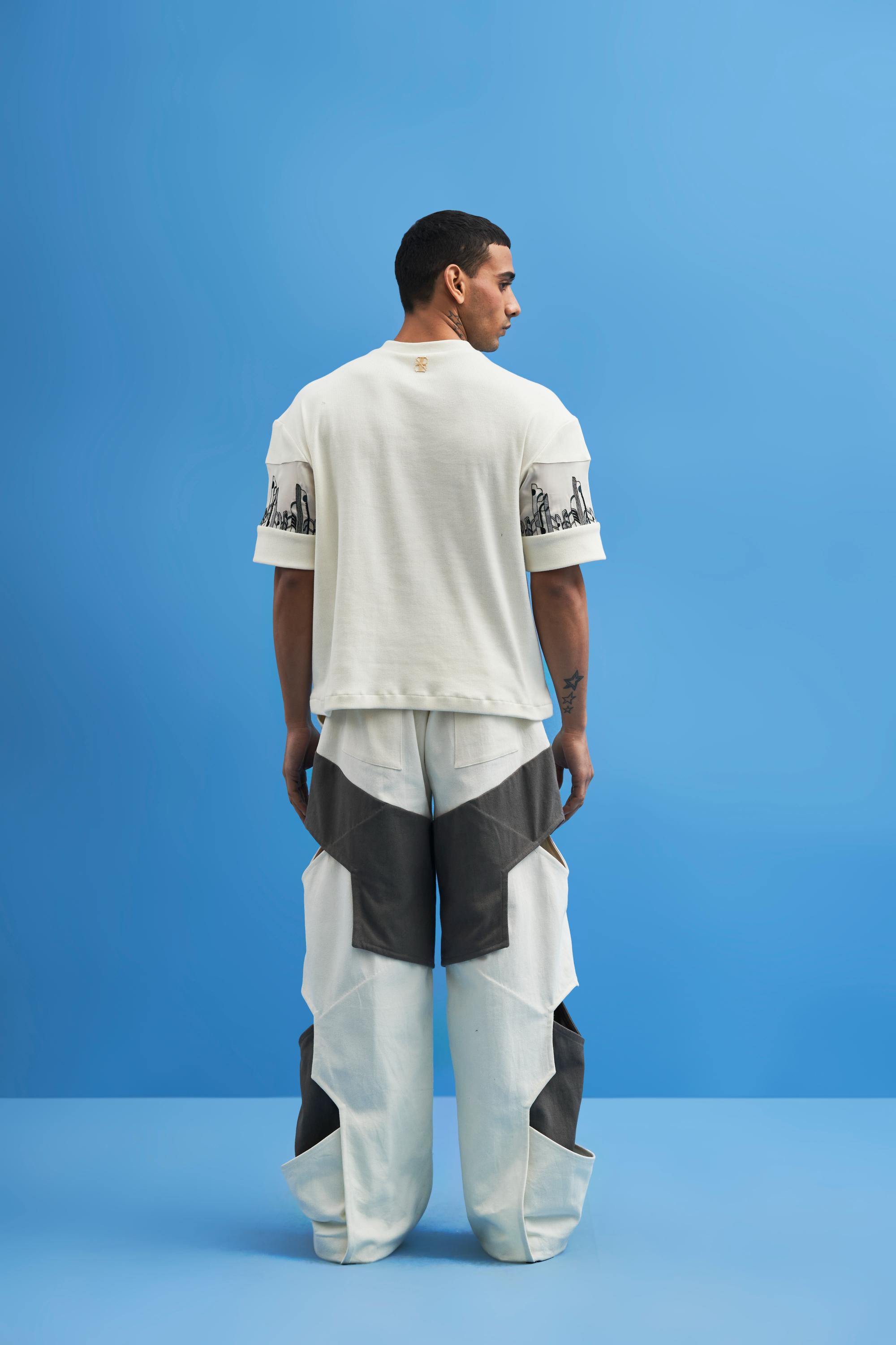 Off-White Coastline Embroidered T-Shirt - siddhantagrawal
